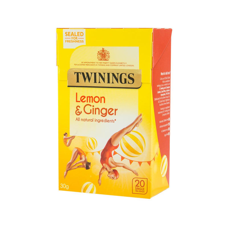 TWININGS Lemon & Ginger Tea Bags  (30g) - city&