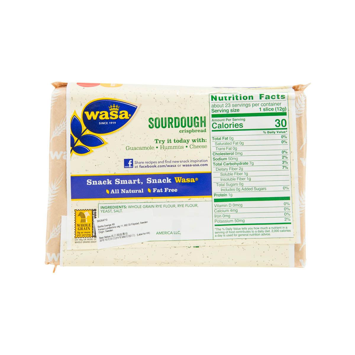 WASA Sourdough Whole Grain Crispbread  (275g) - city'super E-Shop
