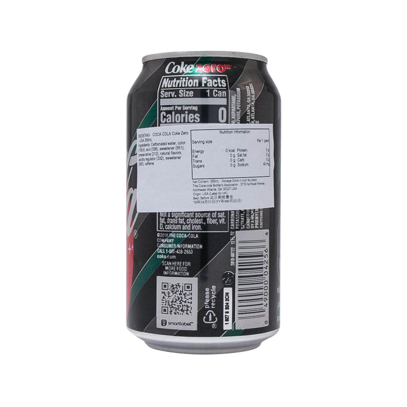 COCA-COLA Coke Zero - USA [Can]  (355mL)