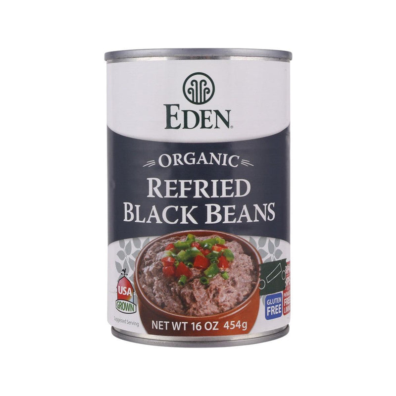 EDEN Organic Refried Black Beans  (454g)