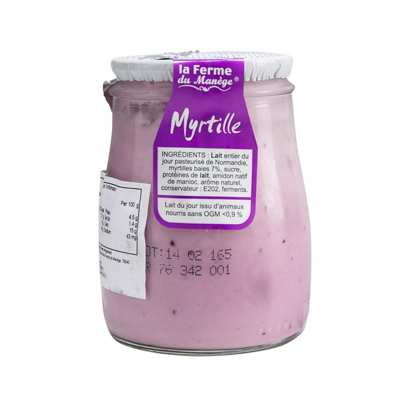 FERME DU MANEGE Whole Milk Yogurt - Blueberry  (180g)