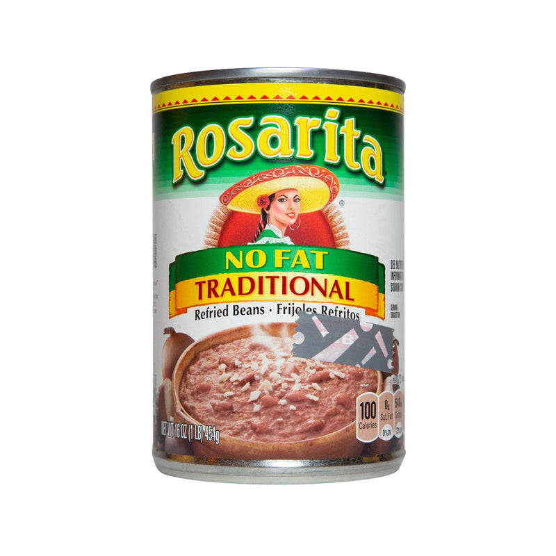 ROSARITA Traditional Refried Beans - No Fat  (454g)
