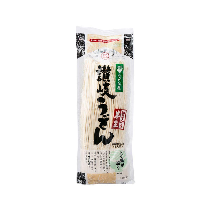 ISHIMARU SEIMEN Ishimaru Thick Semi-Dried Sanuki Udon Noodle  (500g)