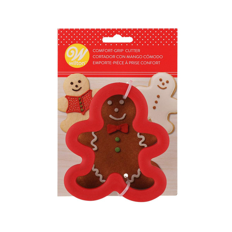 WILTON Gingerbread Boy Comfort Grip Cutter - city&