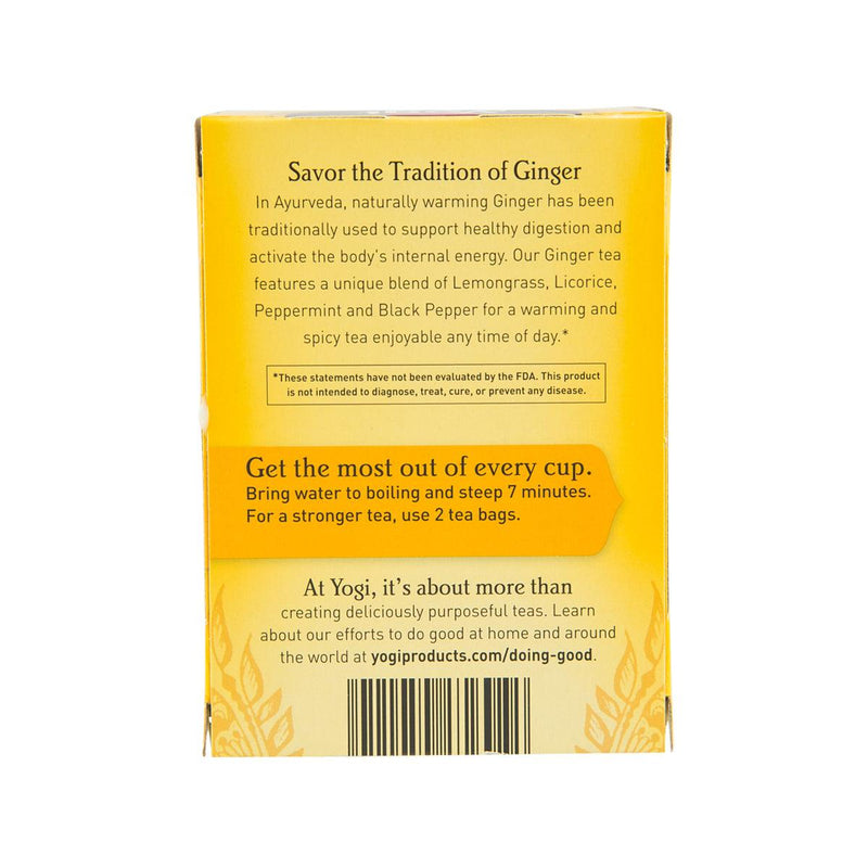 YOGI TEA Organic Ginger Tea Bags  (32g) - city&