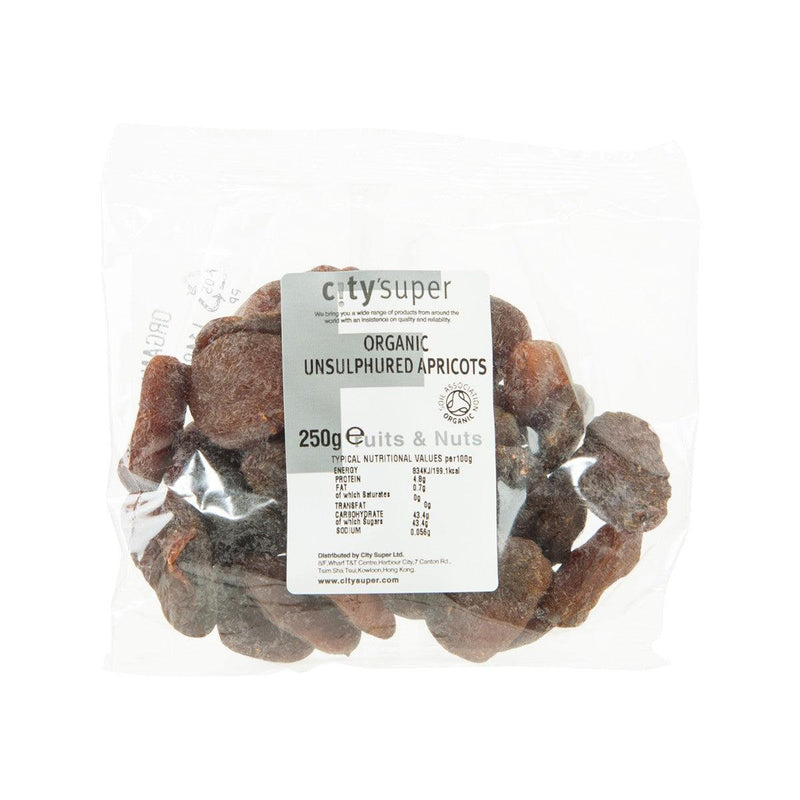 CITYSUPER Organic Unsulphured Apricots  (250g)