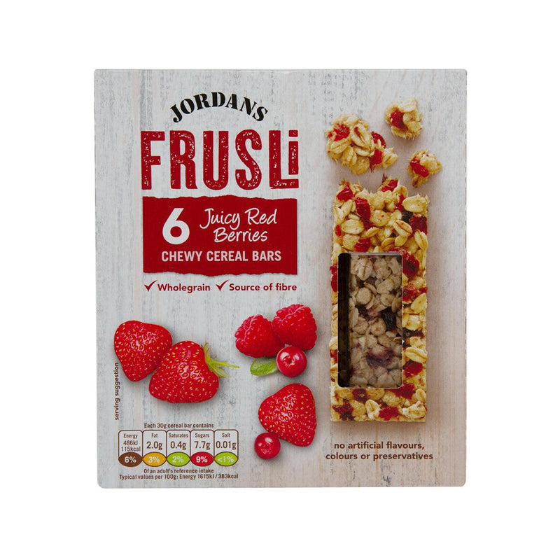 JORDANS Frusli Chewy Cereal Bars - Juicy Red Berry  (180g)