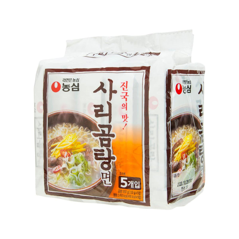NONG SHIM Beef Bone Soup Noodle (Sarigomtangmyun)  (5 x 110g)