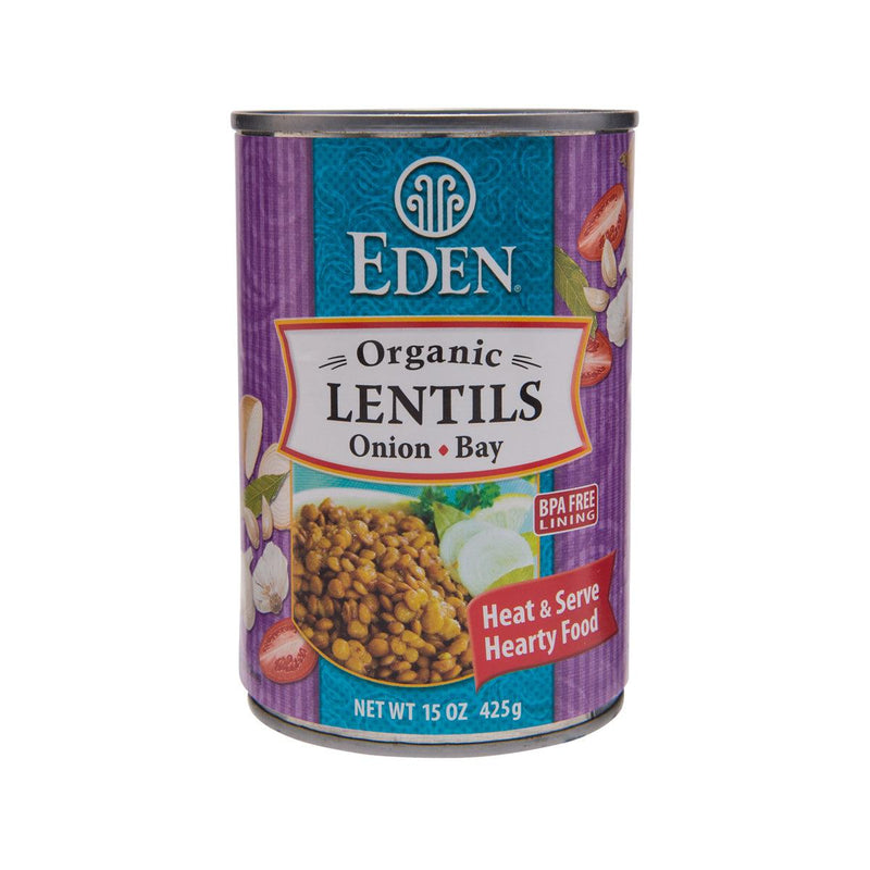 EDEN Organic Lentils with Onion & Bay Leaf  (425g)