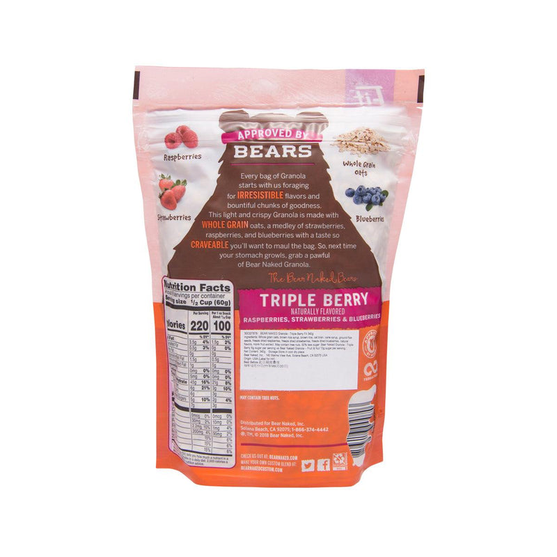 BEAR NAKED Granola - Triple Berry Fit  (340g)