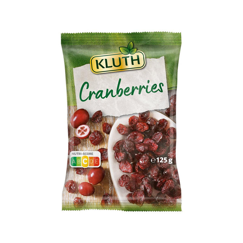KLUTH Raw Cranberries - Dried Unsulphured  (125g)