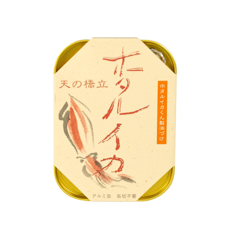 TAKENAKA KANZUME Amanohashidate Smoked Firefly Squid in Oil  (95g) - city&