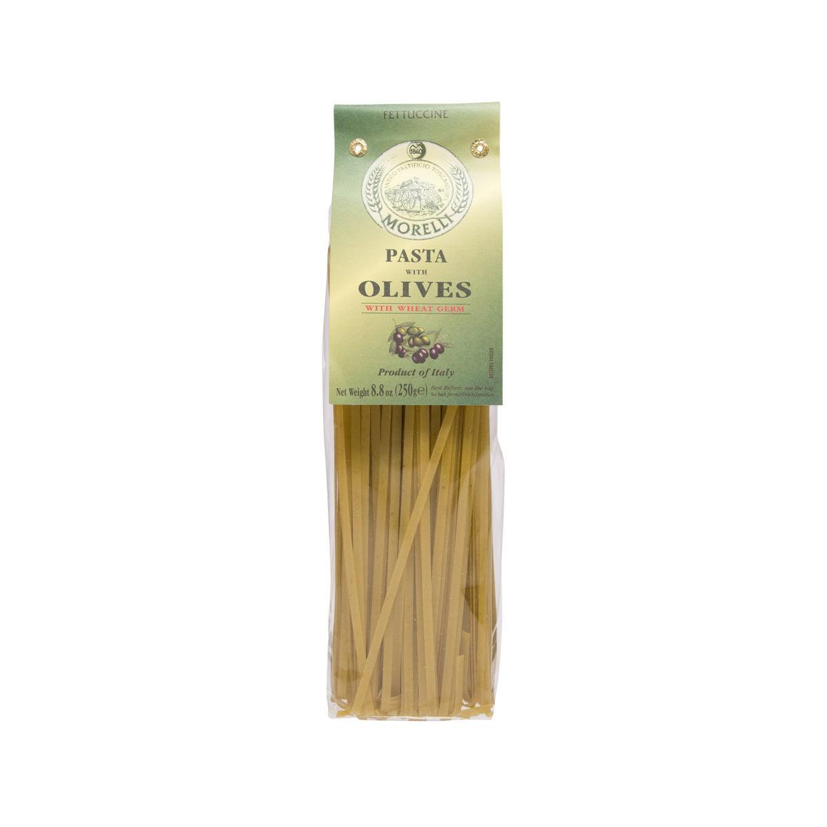 MORELLI Artisanal Olives Fettuccine with Wheat Germ  (250g)