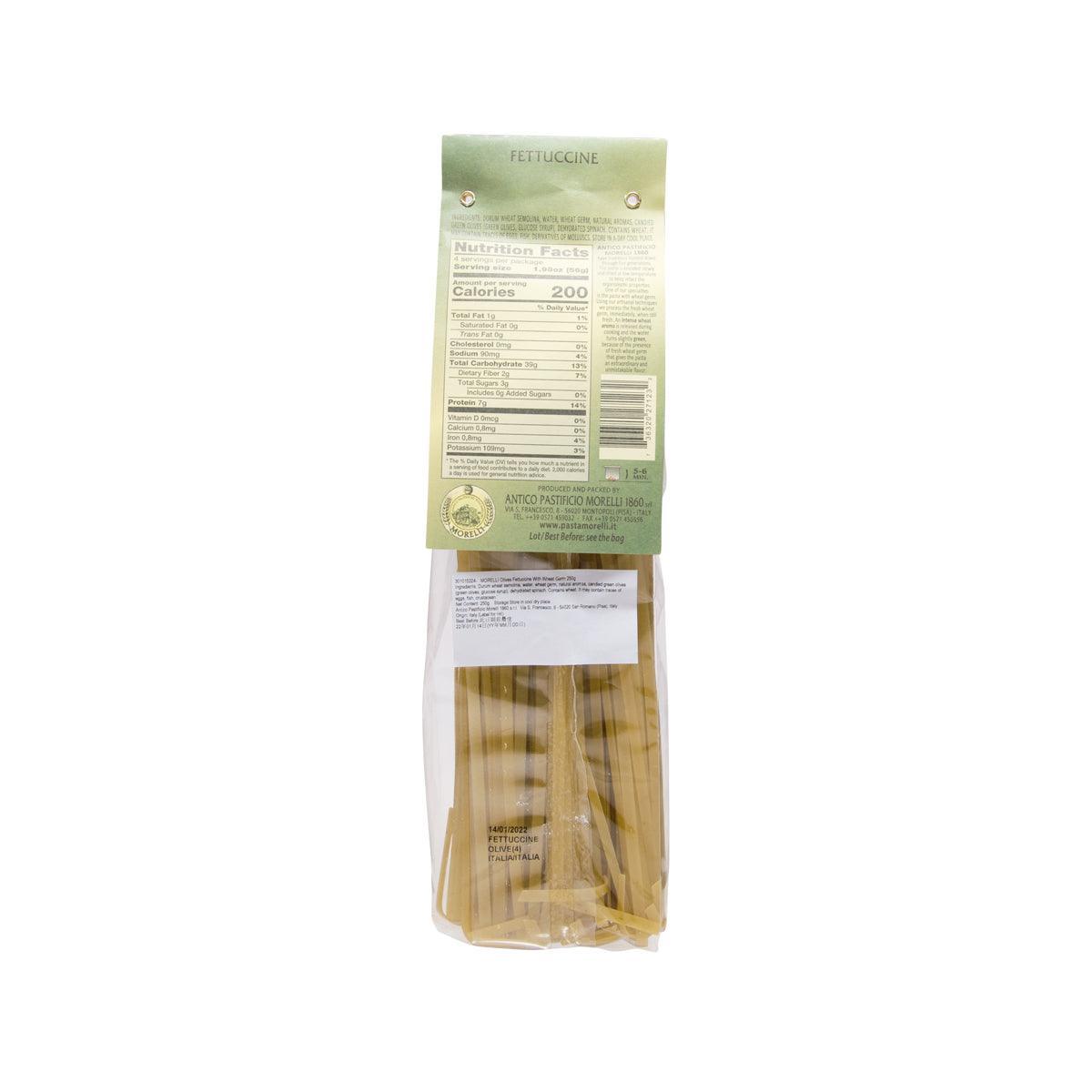 MORELLI Artisanal Olives Fettuccine with Wheat Germ  (250g)