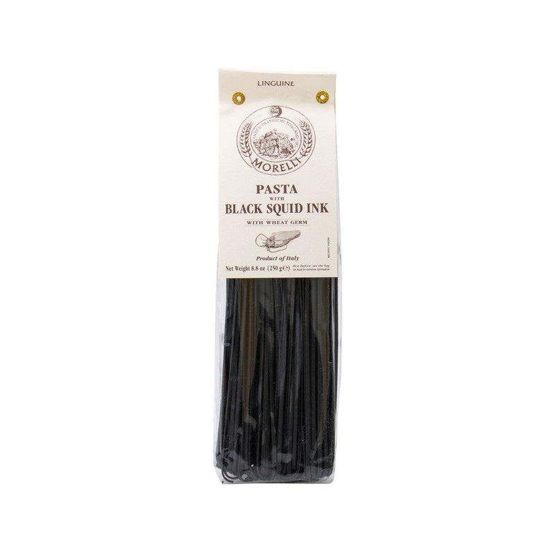 MORELLI Linguine Pasta with Black Squid Ink with Wheat Germ  (250g)