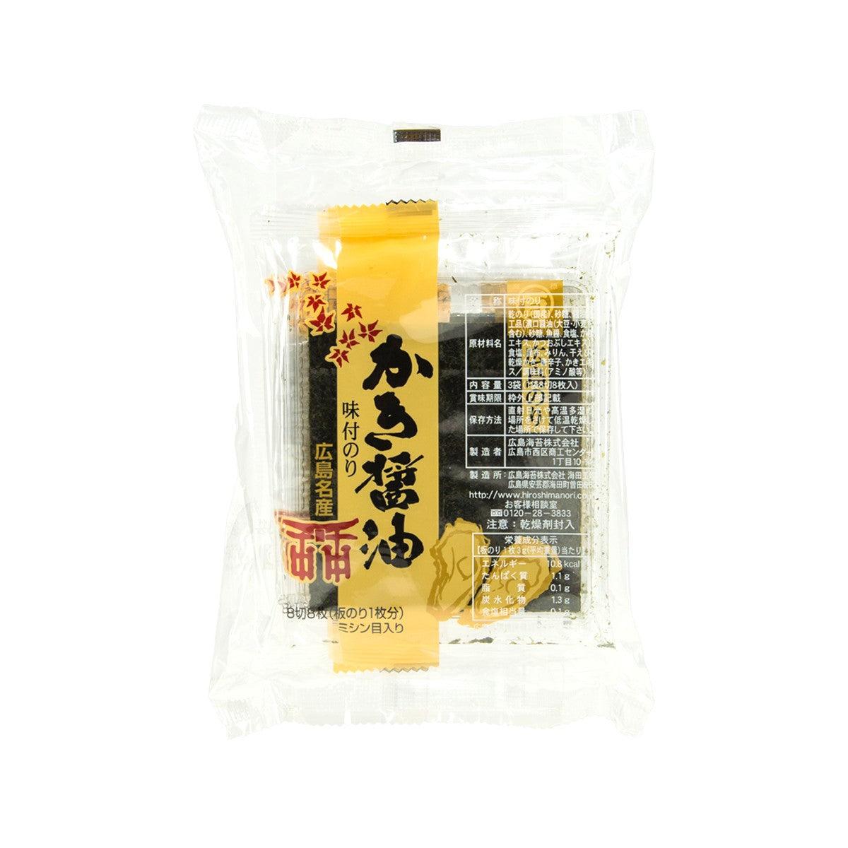 廣島海苔 蠔醬油味海苔 (3 x 6pcs)