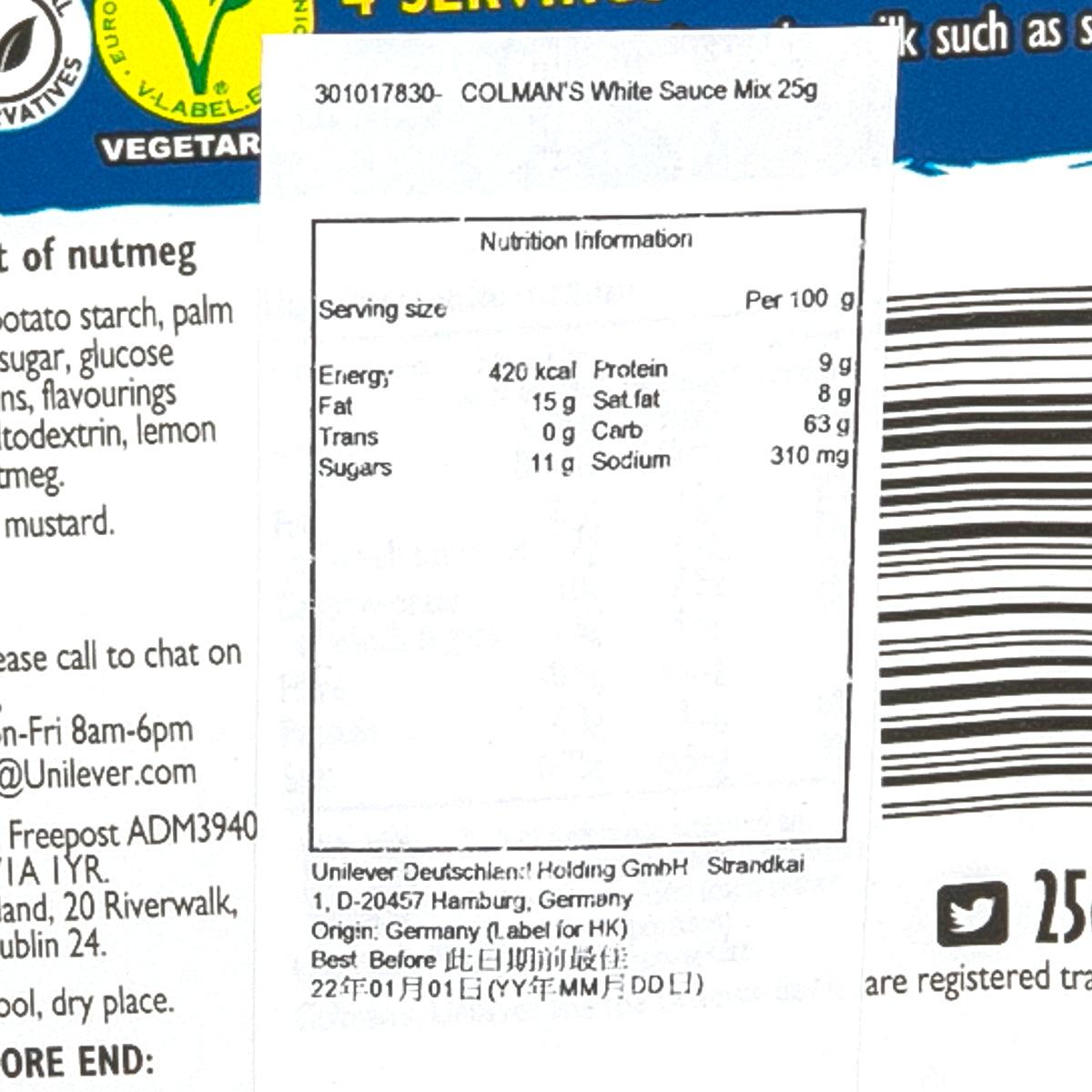 COLMAN'S White Sauce Mix  (26g)
