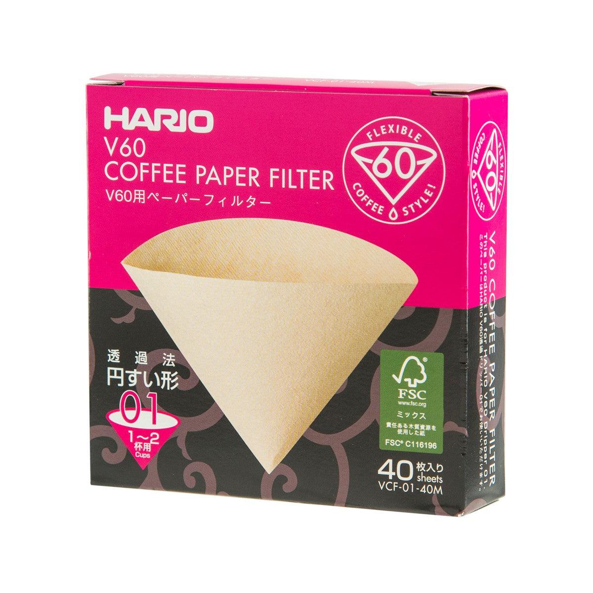 HARIO 無漂白濾紙 (40pcs)