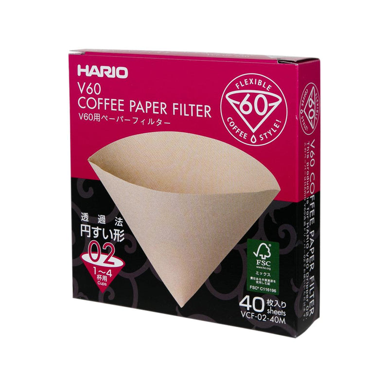 HARIO 無漂白濾紙 (40pcs)