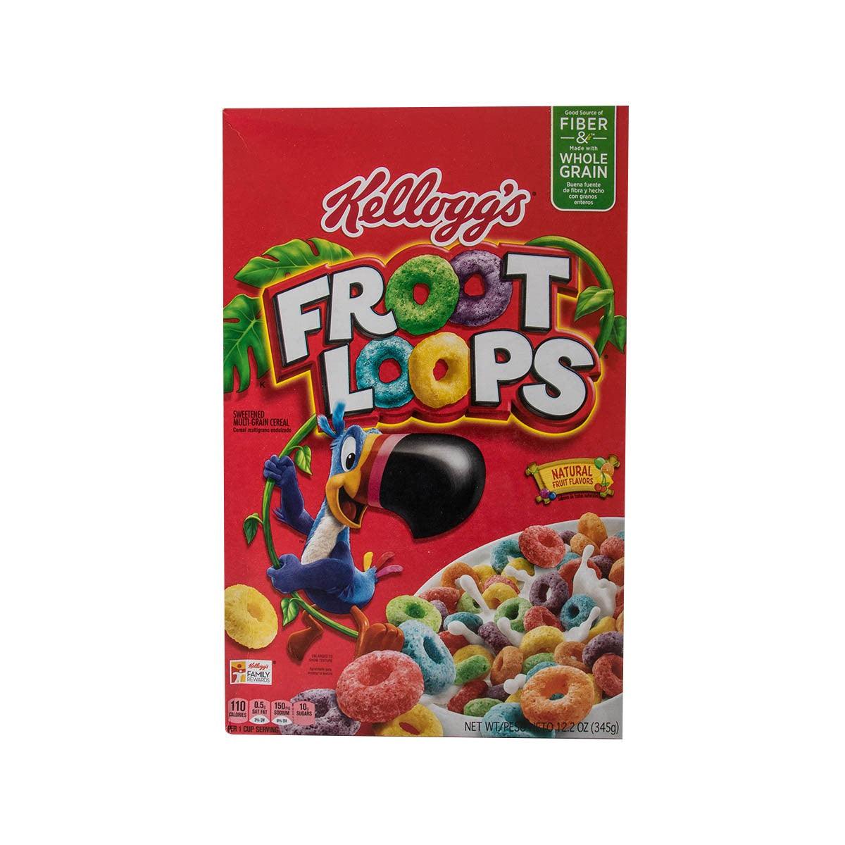 KELLOGG'S Froot Loops Sweetened Multi-Grain Cereal (US ver)  (252g)