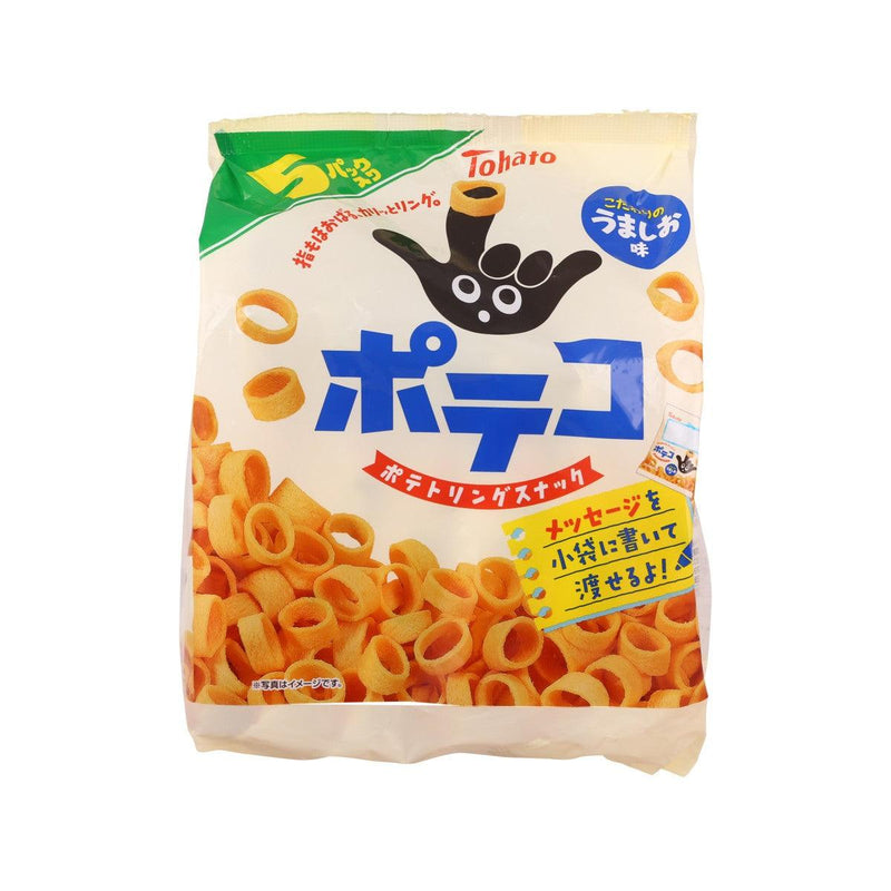 TOHATO Poteko Potato Ring Snack - Lightly Salted  (5 x 24g) - city&