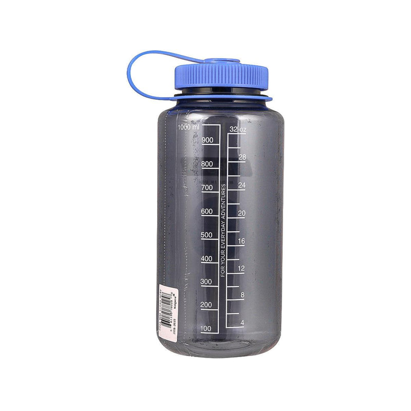 NALGENE Sustain Tritan Wide Mouth Water Bottle 32oz with Loop-Top Closure - Gray/Blue