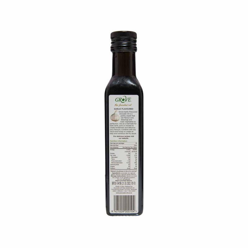 GROVE Extra Virgin Avocado Oil Infused with Garlic  (250mL)