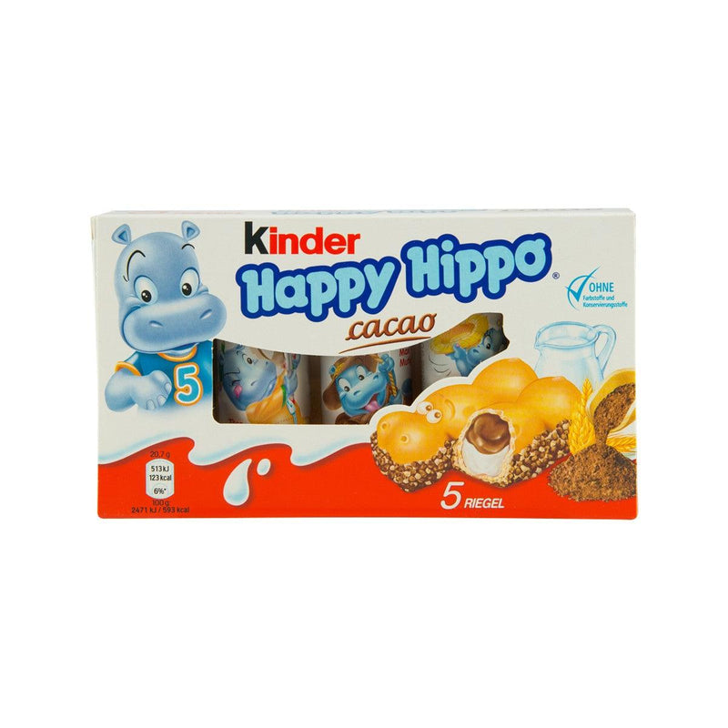 KINDER Happy Hippo Cacao Cream Wafer  (5pcs)