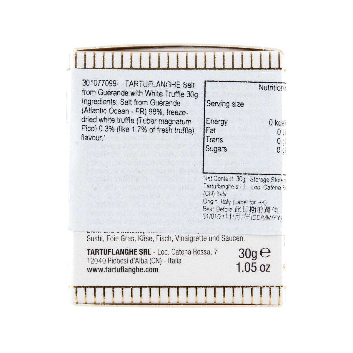 TARTUFLANGHE Salt from Guérande with White Truffle  (30g) - city'super E-Shop