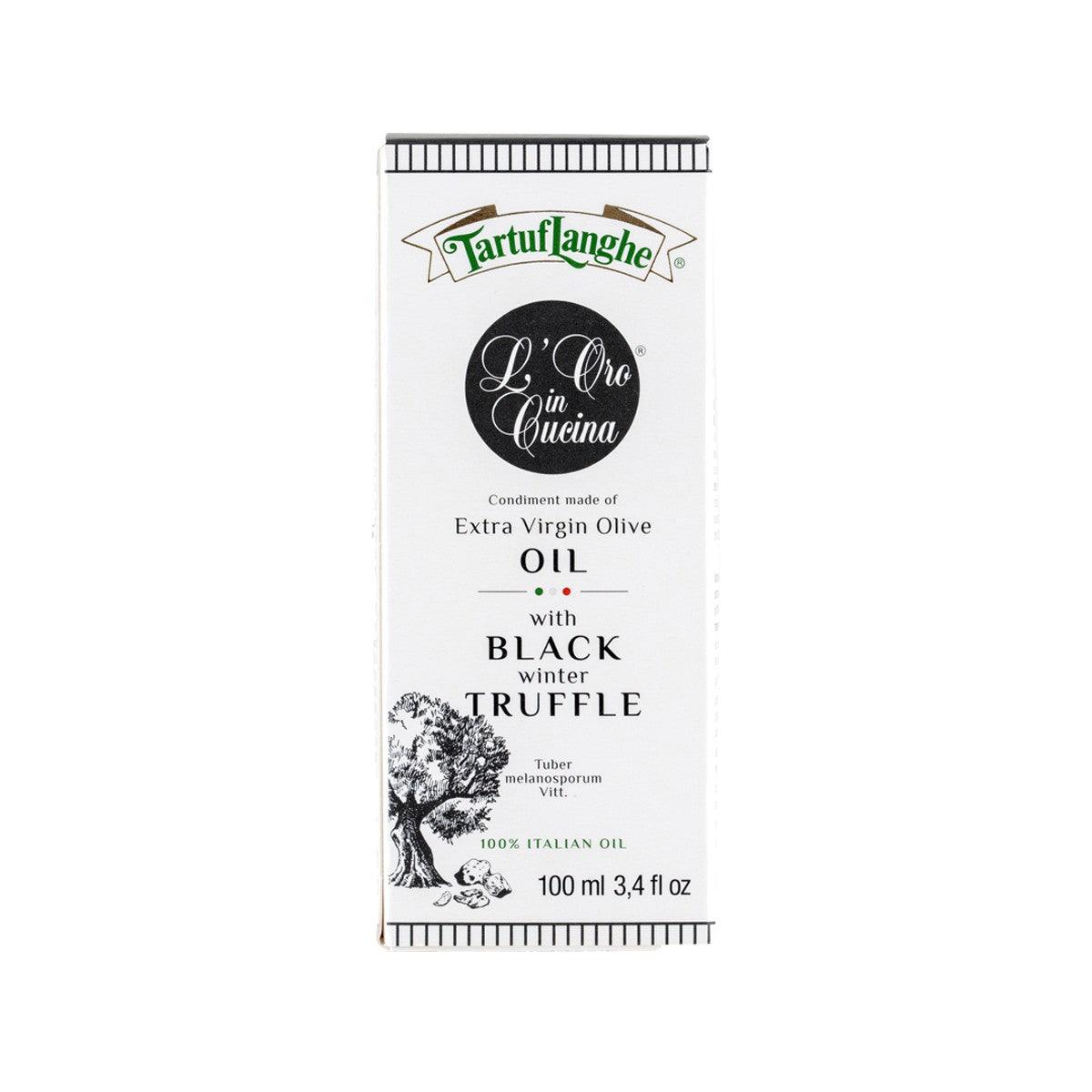 TARTUFLANGHE Extra Virgin Olive Oil Condiment with Black Truffle  (100mL) - city'super E-Shop