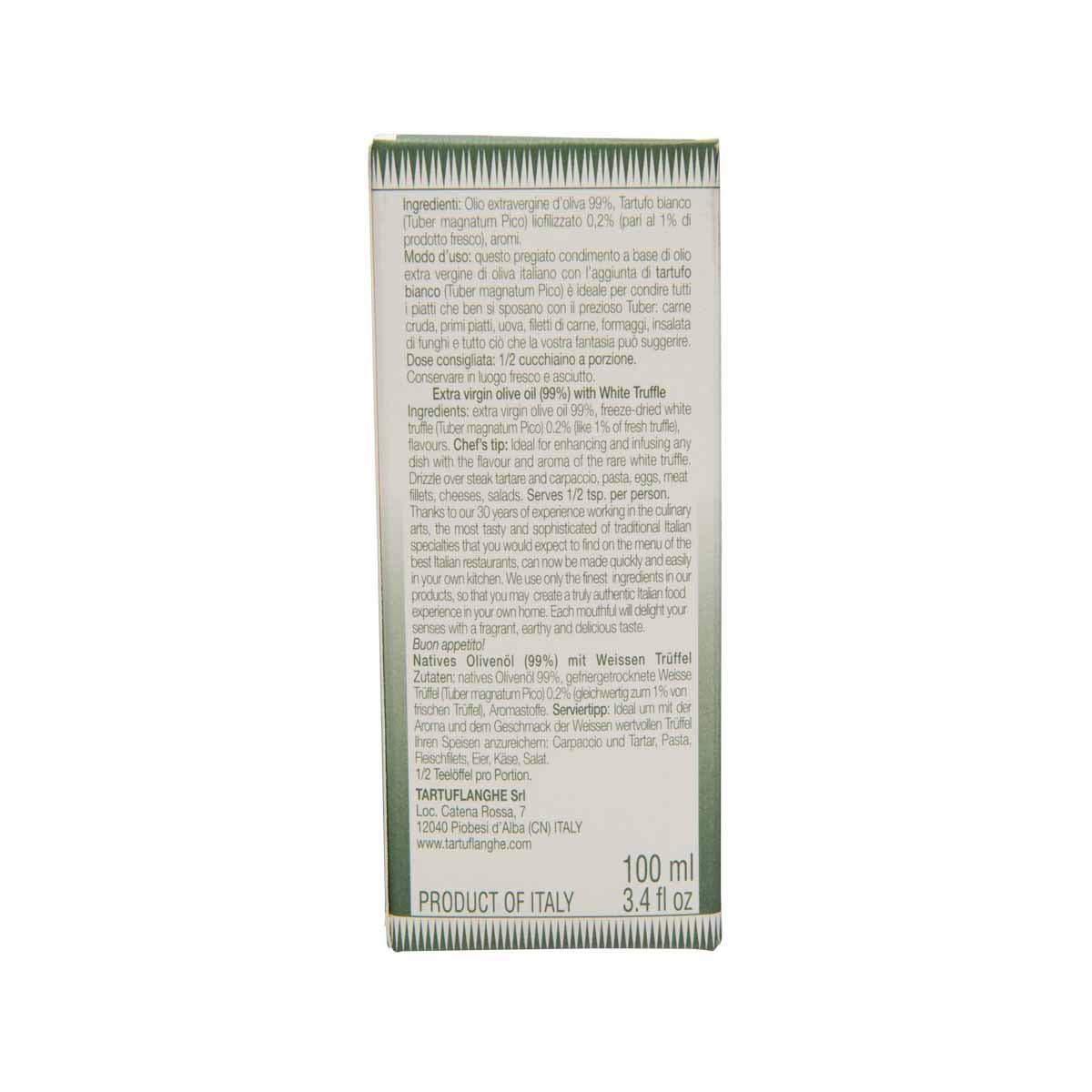 TARTUFLANGHE Extra Virgin Olive Oil with White Truffle  (100mL) - city'super E-Shop