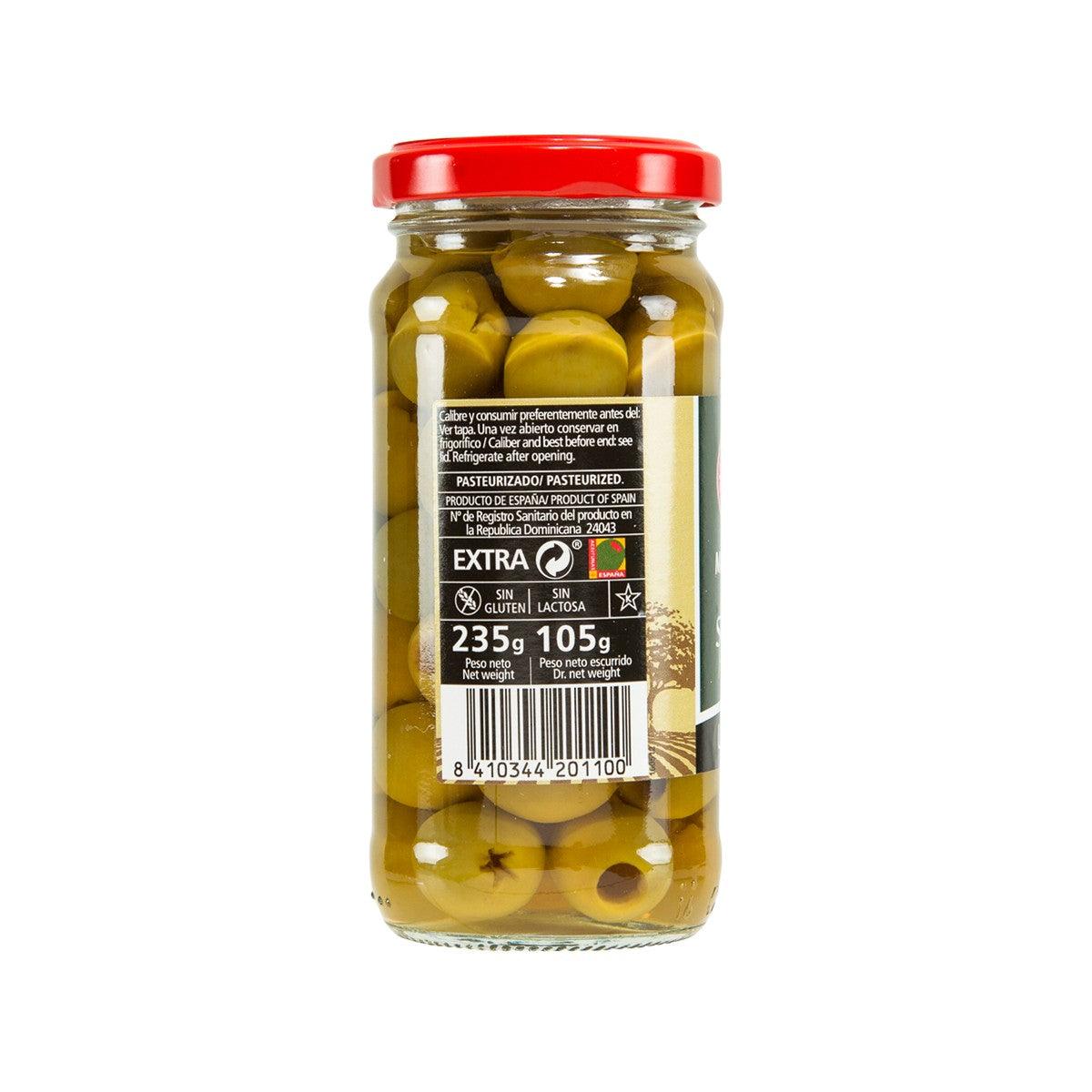 SERPIS Manzanilla Green Pitted Green Olives  (235g)
