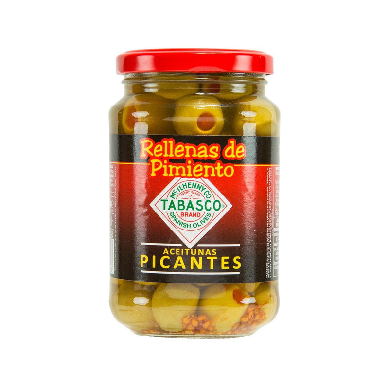 SERPIS Tabasco Hot & Spicy Red Pepper Stuffed Olives  (340g)