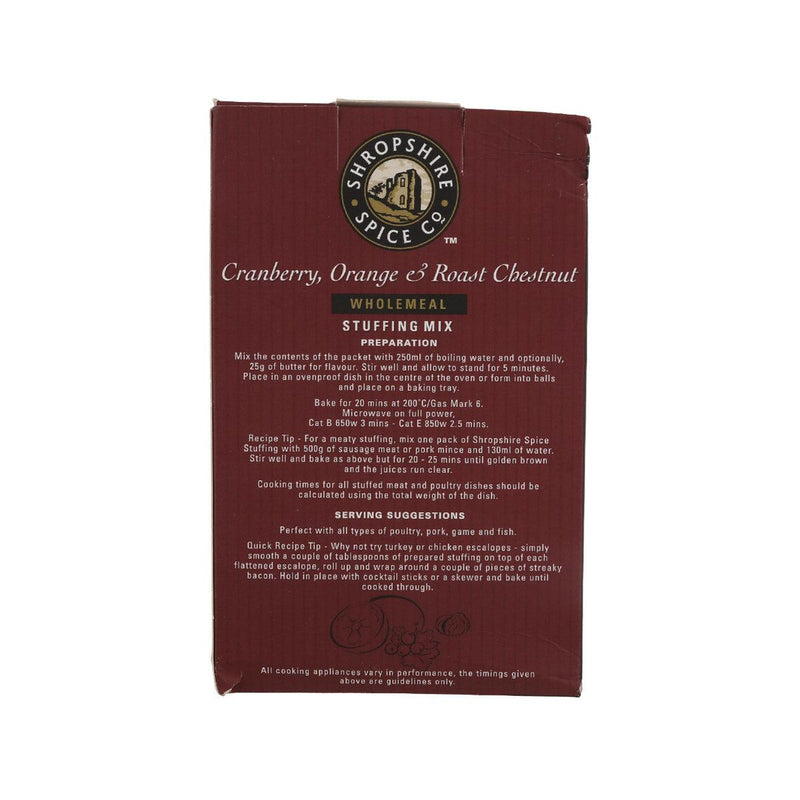 SHROPSHIRE Cranberry Orange & Chestnut Stuffing Mix  (150g)