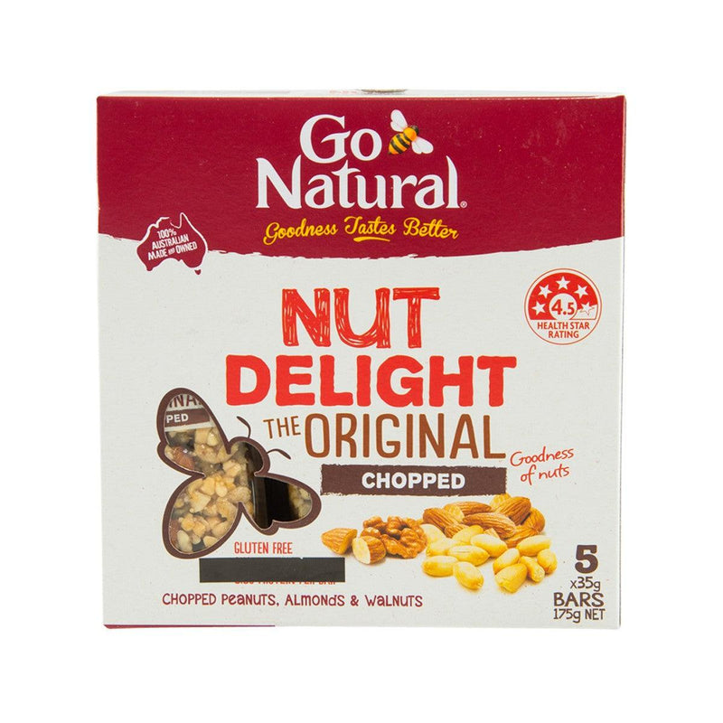 GO NATURAL Nut Delight Chopped Snack Bars  (175g)