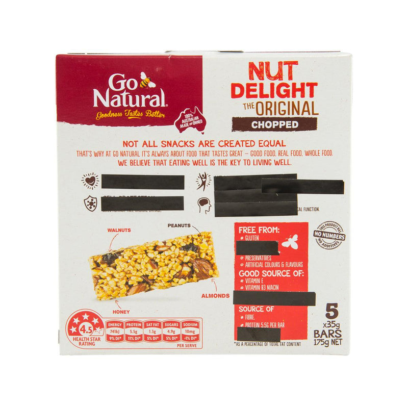 GO NATURAL Nut Delight Chopped Snack Bars  (175g)