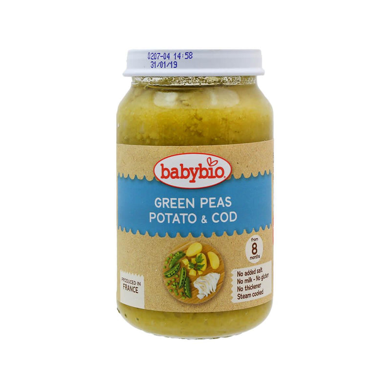 BABYNAT Green Peas Potato & Cod - Baby Foods  (200g)