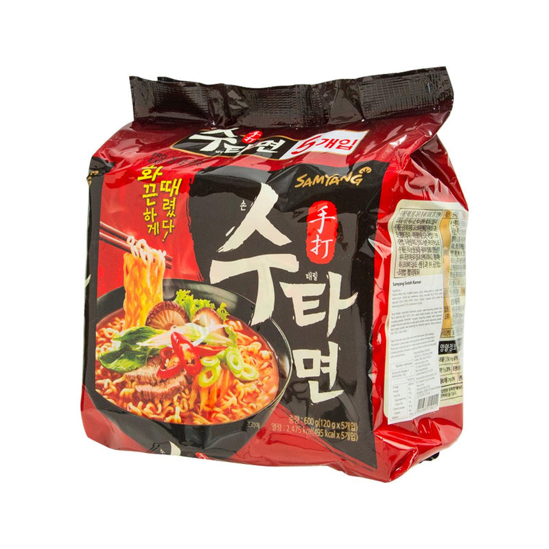 SAMYANG Sutah Ramen - Rich Hot Flavor  (5 x 120g)