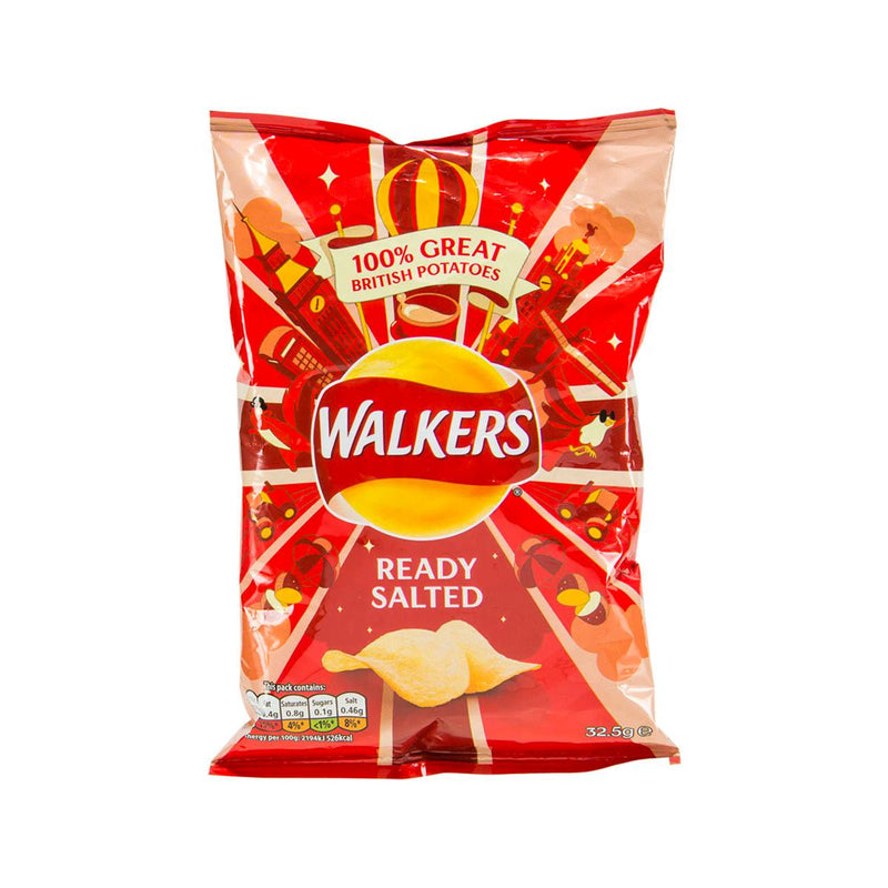 WALKERS Ready Salted Potato Crisps  (32.5g) - city&