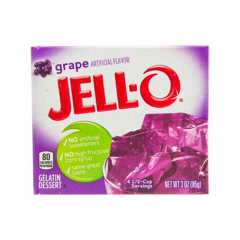 JELL-O Gelatin Dessert Mix - Grape Flavor  (85g)