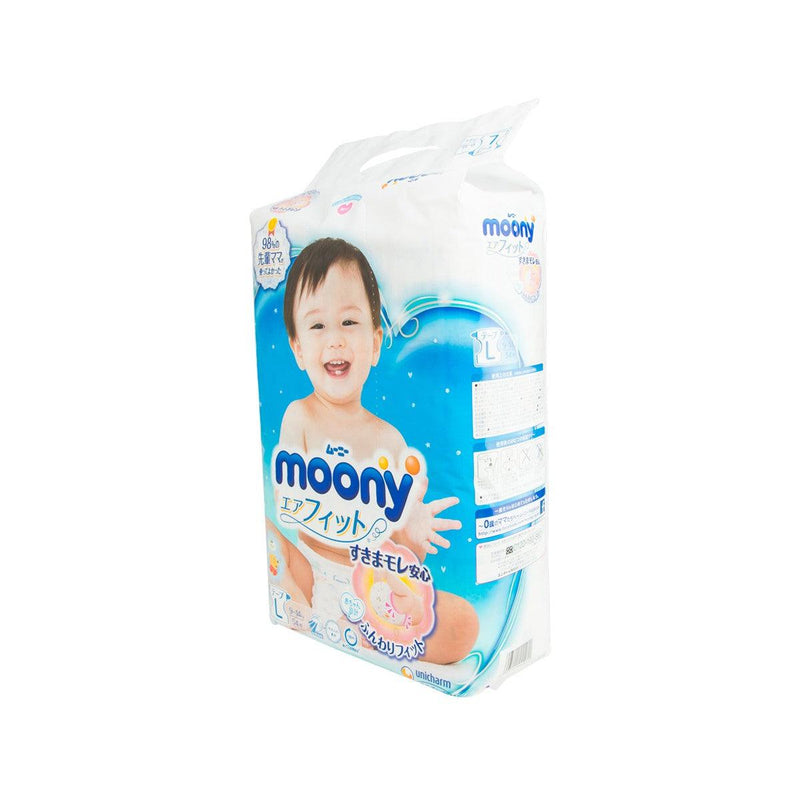UNICHARM Moony Diapers Tape Type - L Size  (54pcs) - city&