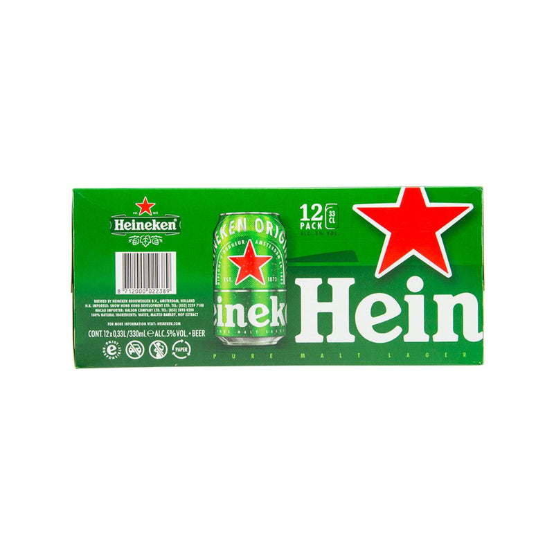 HEINEKEN Lager Beer (Alc 5%)  (12 x 330mL)