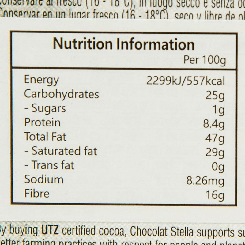 STELLA No Added Sugar Dark Chocolate with Cocoa Nibs  (100g)