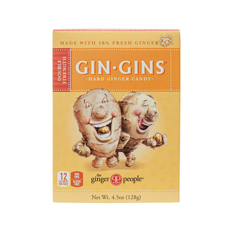 THE GINGER PEOPLE Gin-Gins Double Strength Hard Ginger Candy  (128g) - city&