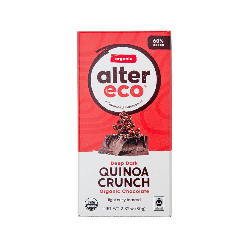 ALTER ECO Organic 60% Quinoa Crunch Dark Chocolate  (80g)