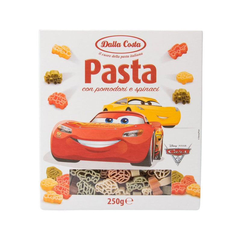 DALLA COSTA Pasta with Tomato and Spinach - Cars  (250g)