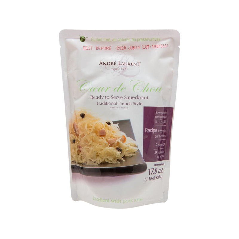 ANDRE LAURENT Ready To Serve Sauerkraut - Traditional French Style  (500g)