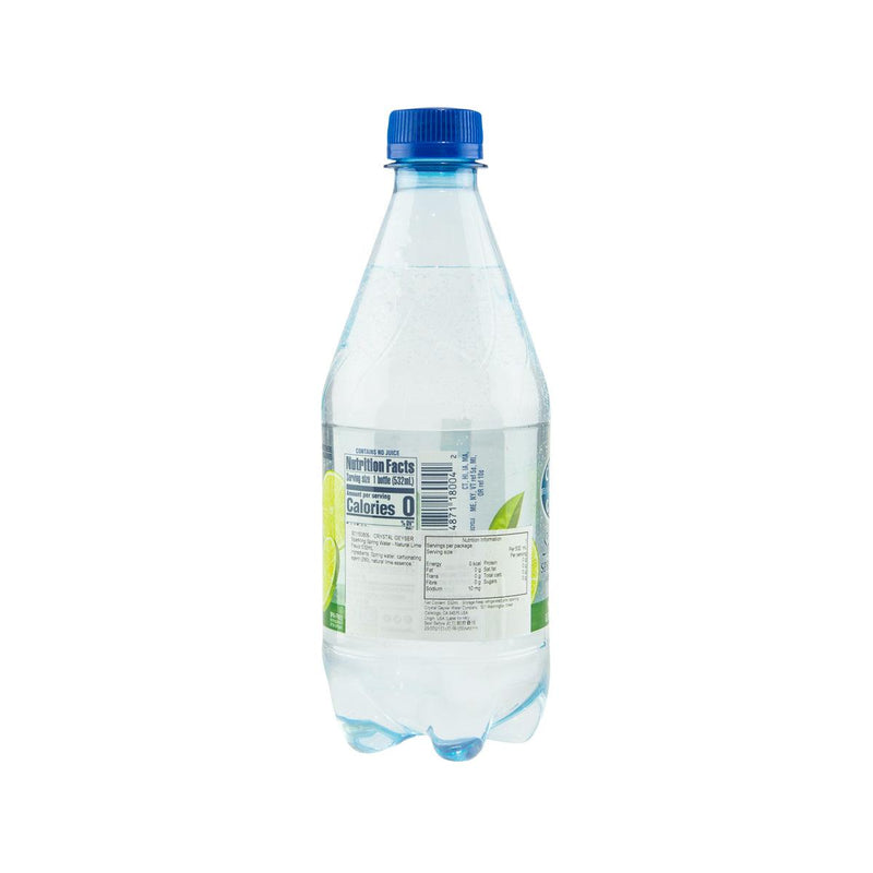 CRYSTAL GEYSER Sparkling Spring Water - Natural Lime Flavor  (532mL)