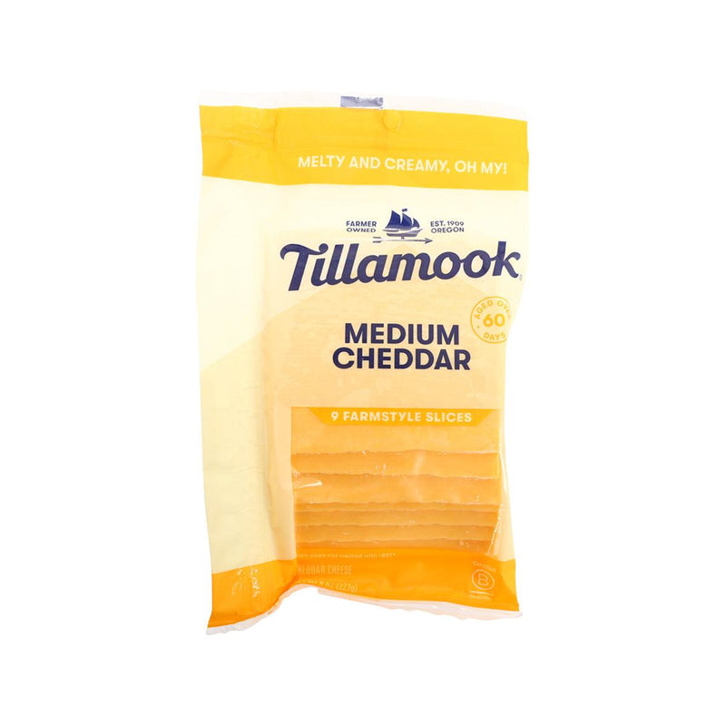 TILLAMOOK Deli Sliced Medium Cheddar Cheese  (227g)