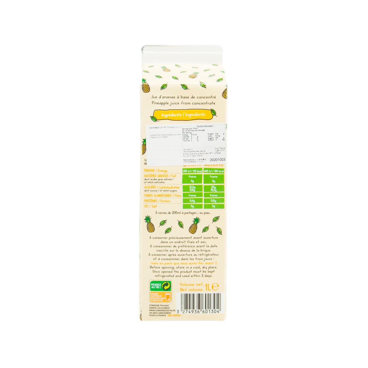 PLEIN FRUIT Pineapple Juice from Concentrate  (1L)